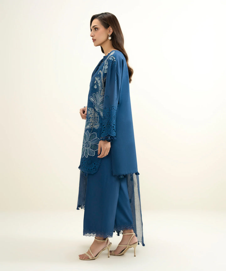 Sapphire- 3 Piece - Luxury Embroidered Lawn Suit