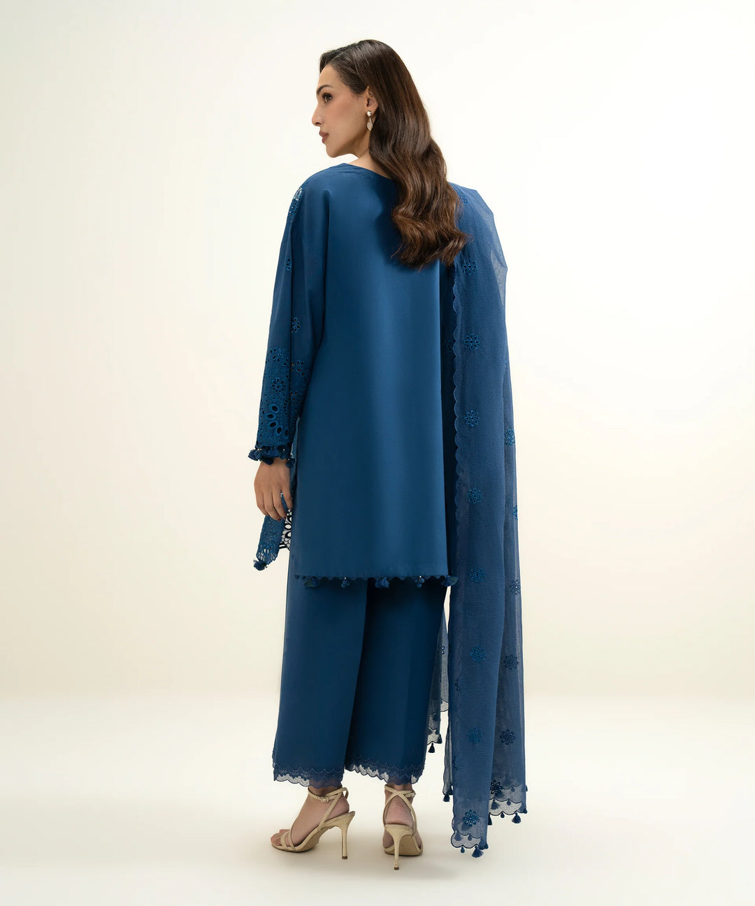 Sapphire- 3 Piece - Luxury Embroidered Lawn Suit