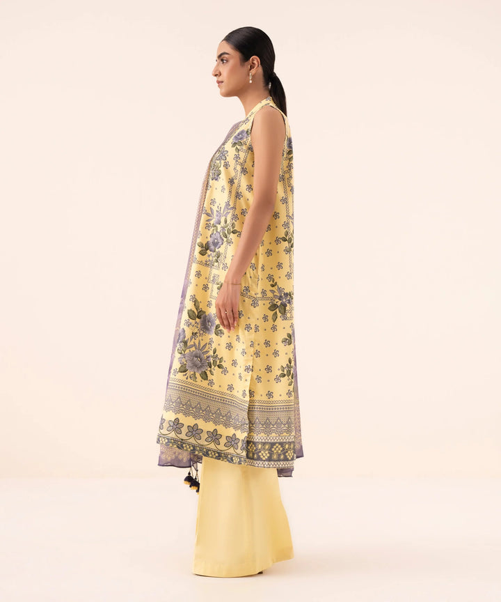 Sapphire- 3 Piece - Printed Cotton Viscose Suit