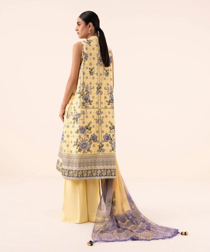 Sapphire- 3 Piece - Printed Cotton Viscose Suit