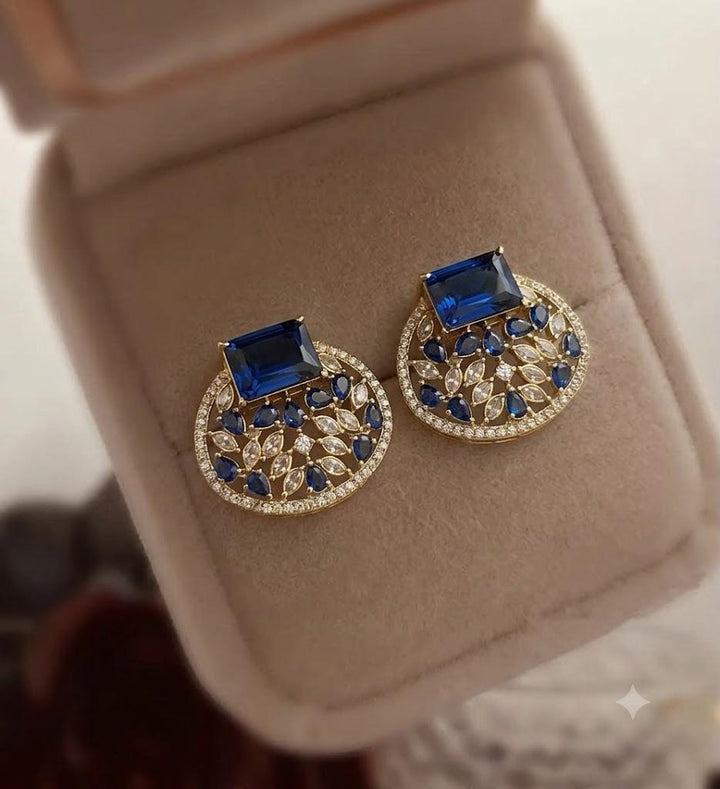 Sapphire Royale Stud Earrings