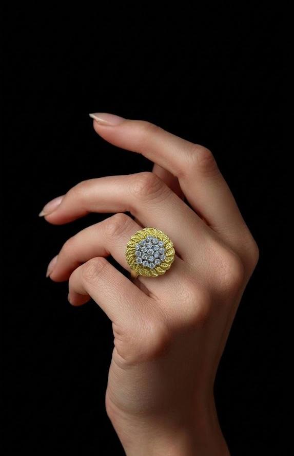 Golden Blossom  Ring