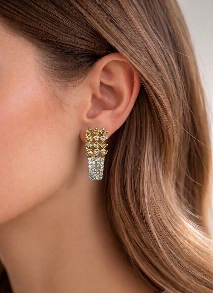 Celeste Crystal Drop Earrings