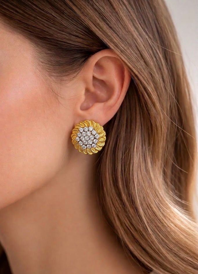 Golden Blossom Earrings