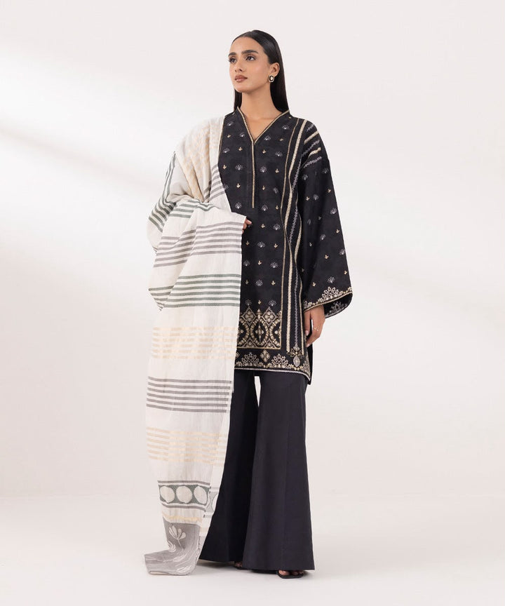 Sapphire- 3 Piece - Luxury Embroidered Lawn Suit