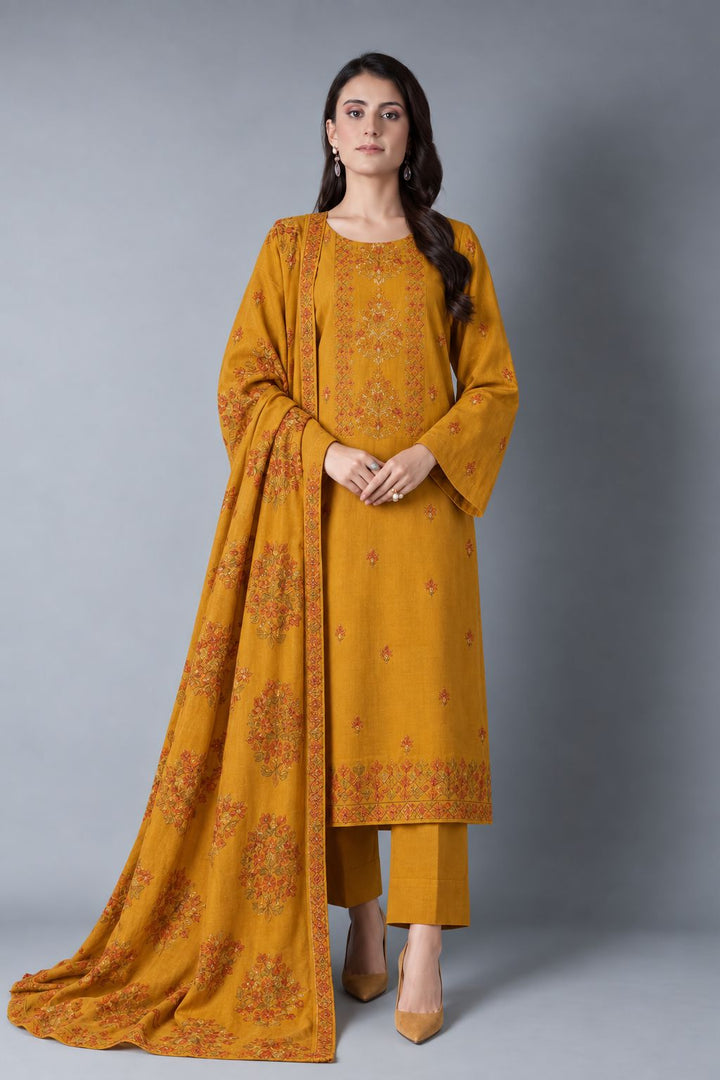 Bareeze Karandi 3pcs with Embroidered Shawl