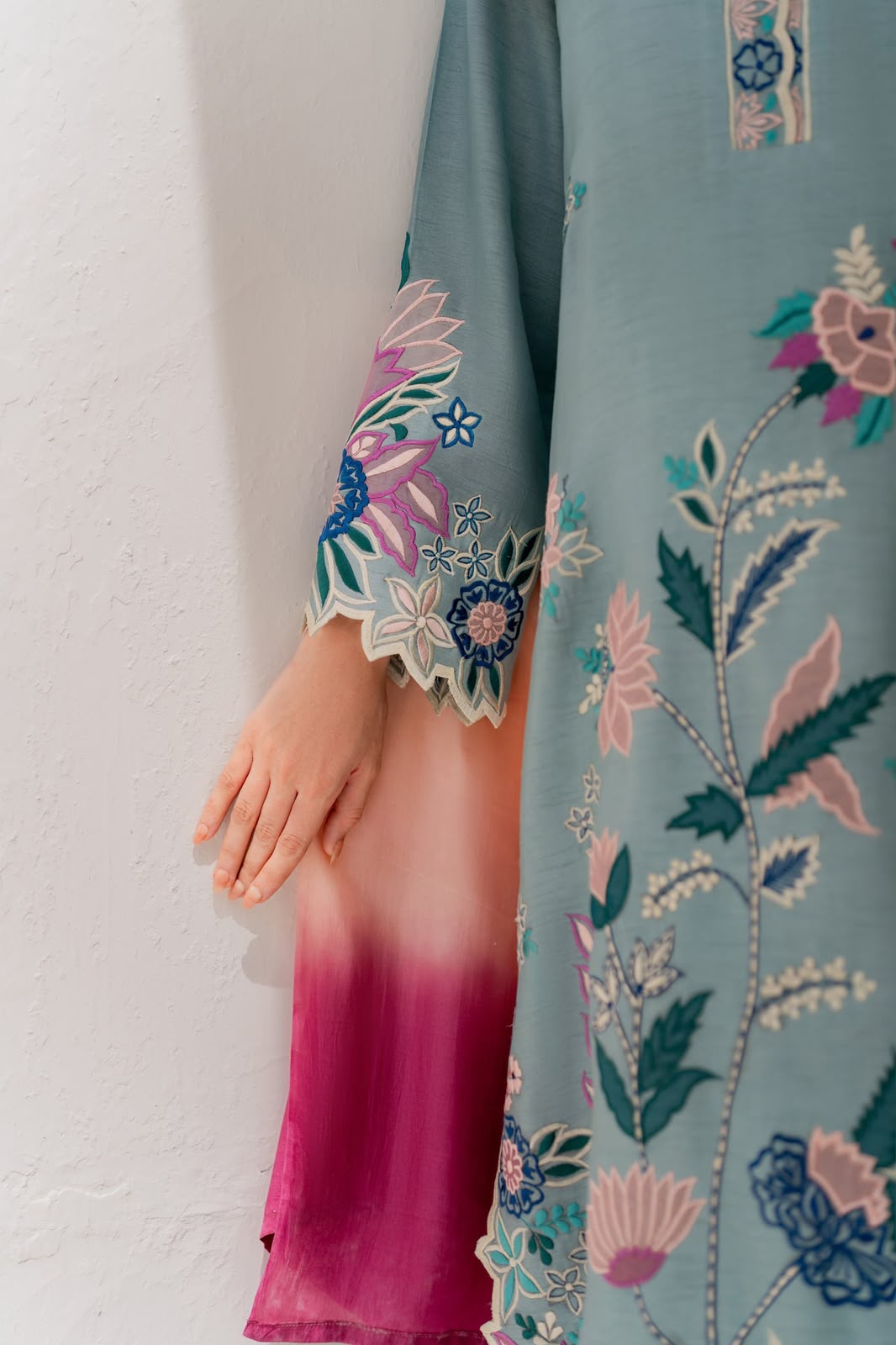 ETHNC- Embroidered Suit 3 Piece