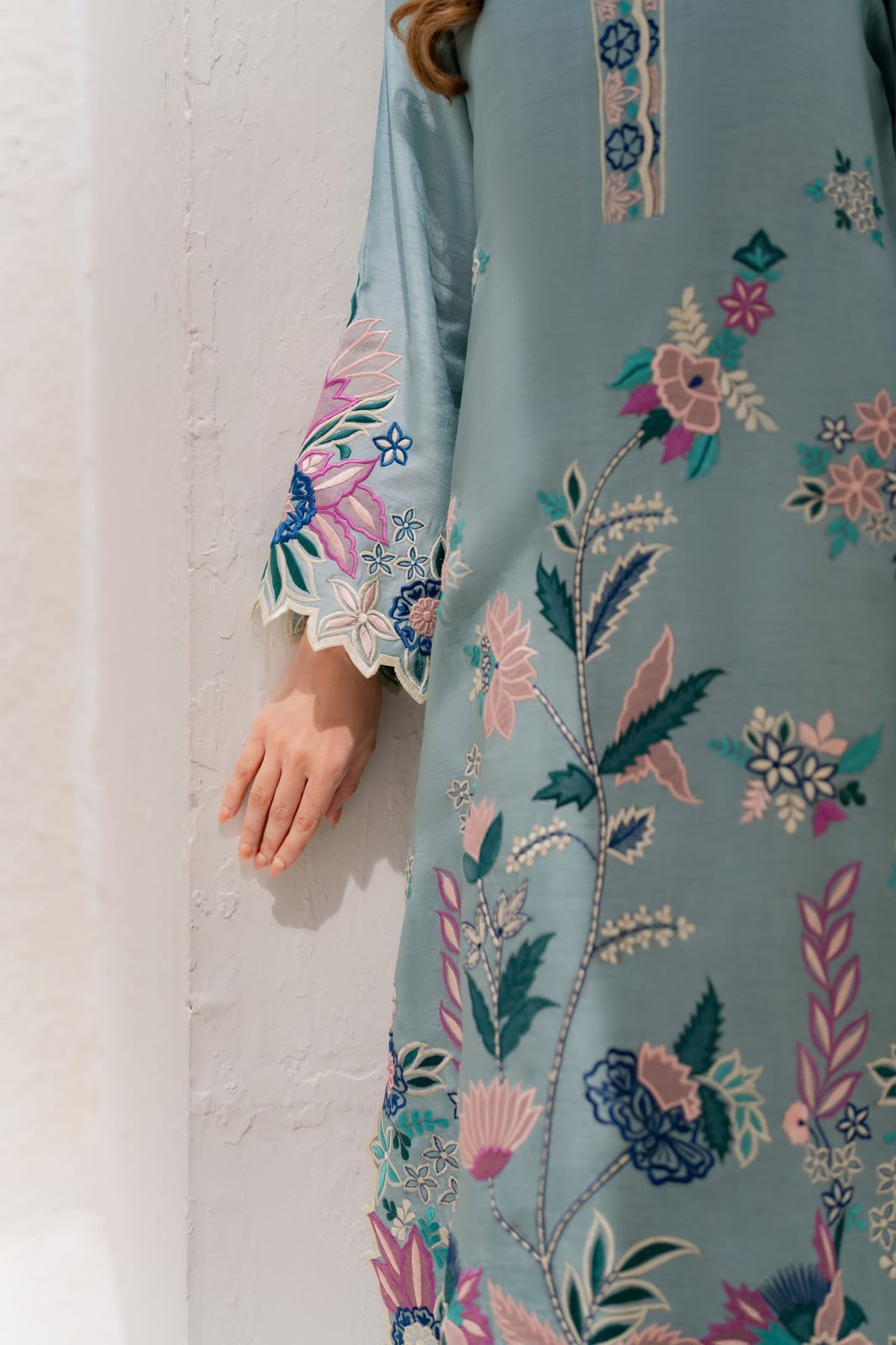 ETHNC- Embroidered Suit 3 Piece