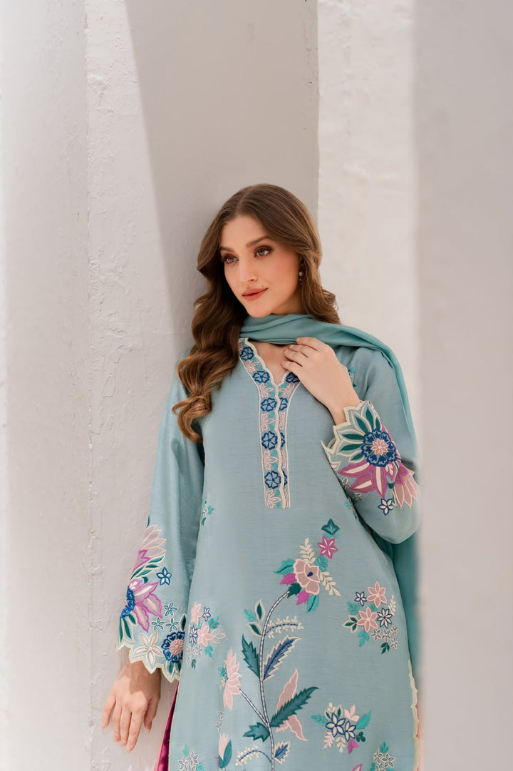 ETHNC- Embroidered Suit 3 Piece