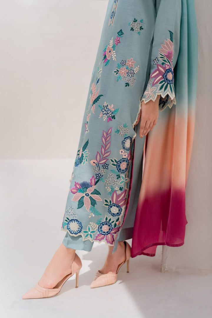 ETHNC- Embroidered Suit 3 Piece