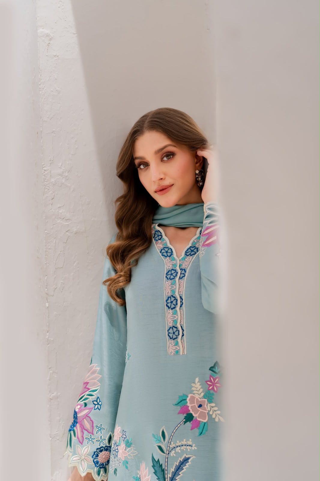 ETHNC- Embroidered Suit 3 Piece