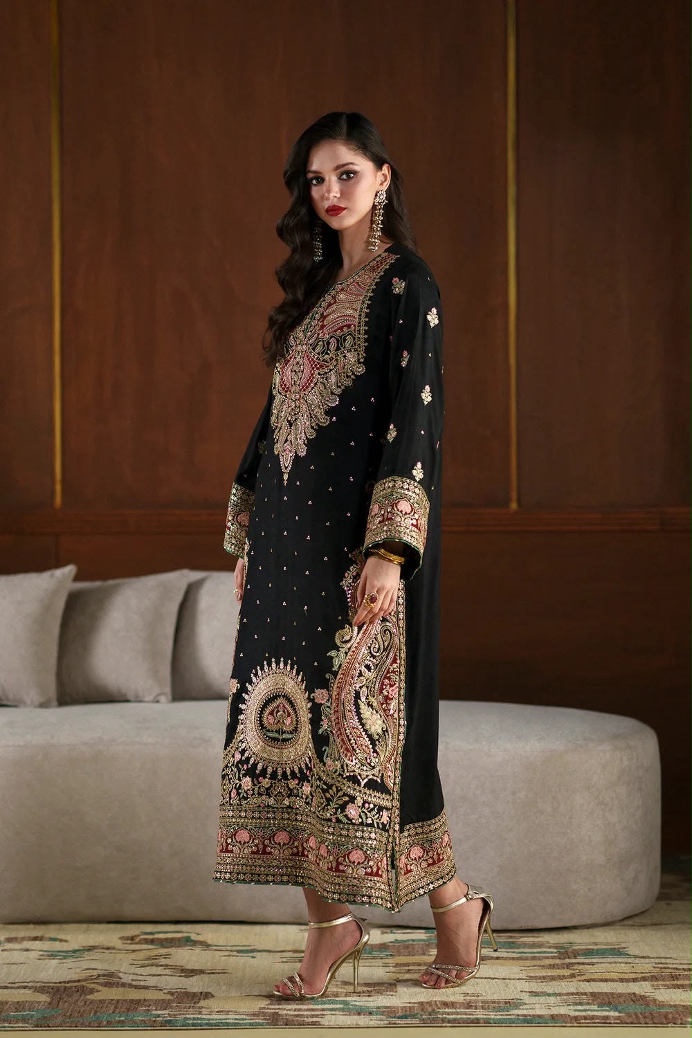 ETHNC- Embroidered Suit 2 Piece