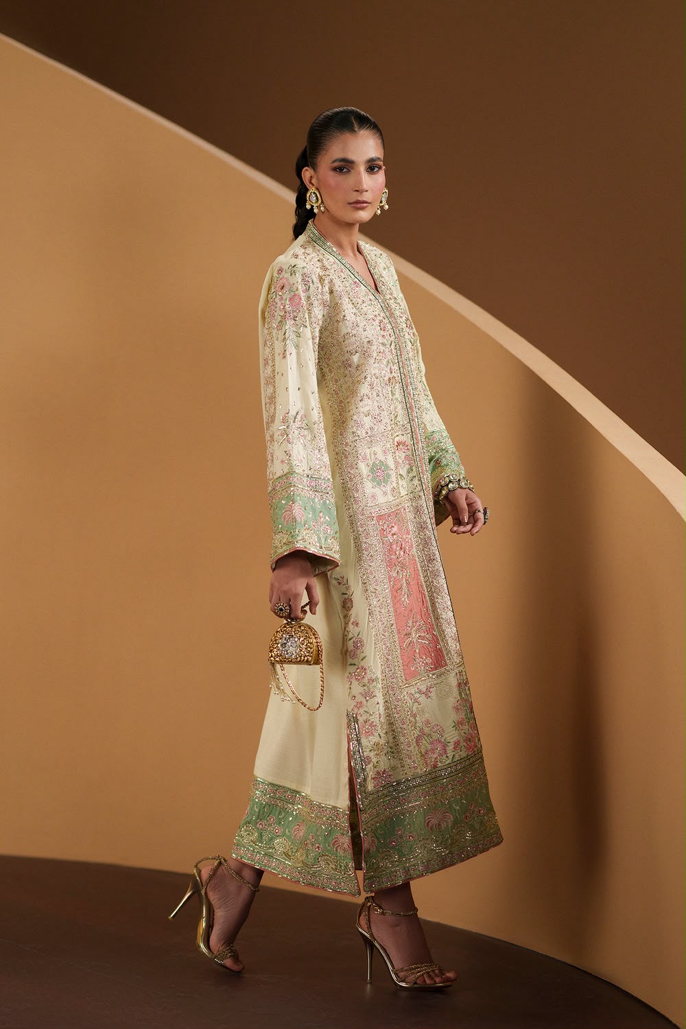 ETHNC- Embroidered Suit 2 Piece