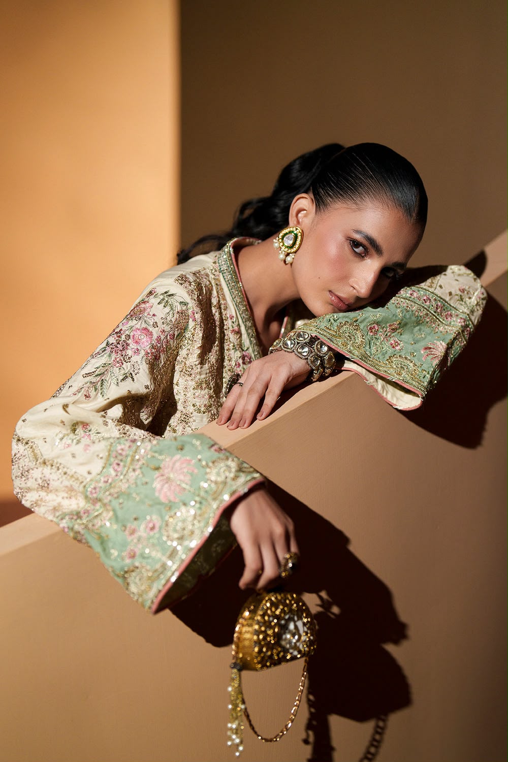 ETHNC- Embroidered Suit 2 Piece