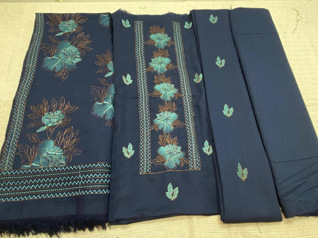 Bareeze- Karandi With Embroidered Shawl- 3 Piece