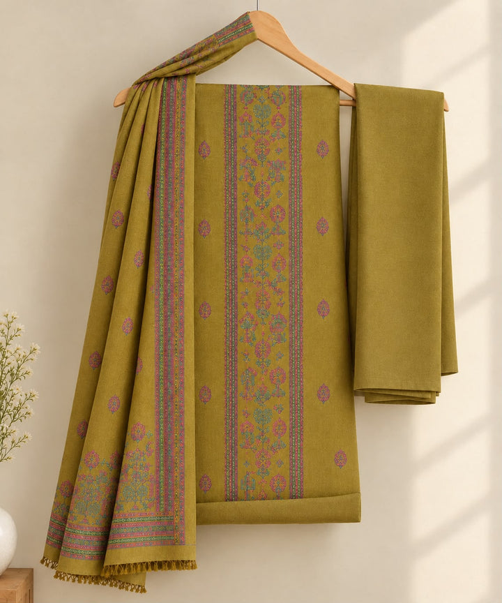 Bareeze- Karandi With Embroidered Shawl- 3 Piece