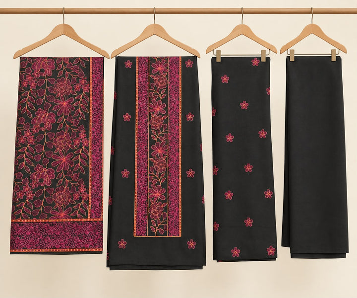Bareeze- Karandi With Embroidered Shawl- 3 Piece