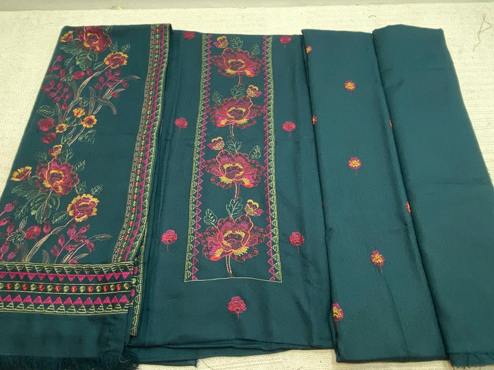 Bareeze- Karandi With Embroidered Shawl- 3 Piece