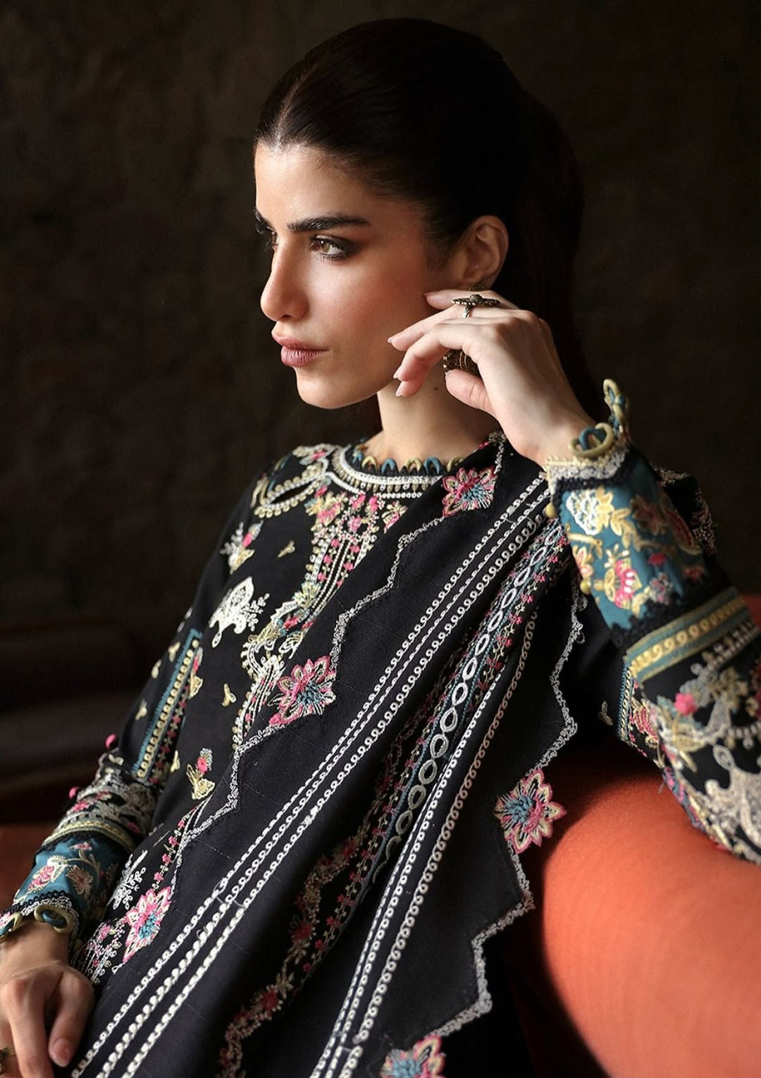 Qalamkar- Winter Collection - Qlinekari - Linen'24- RIA