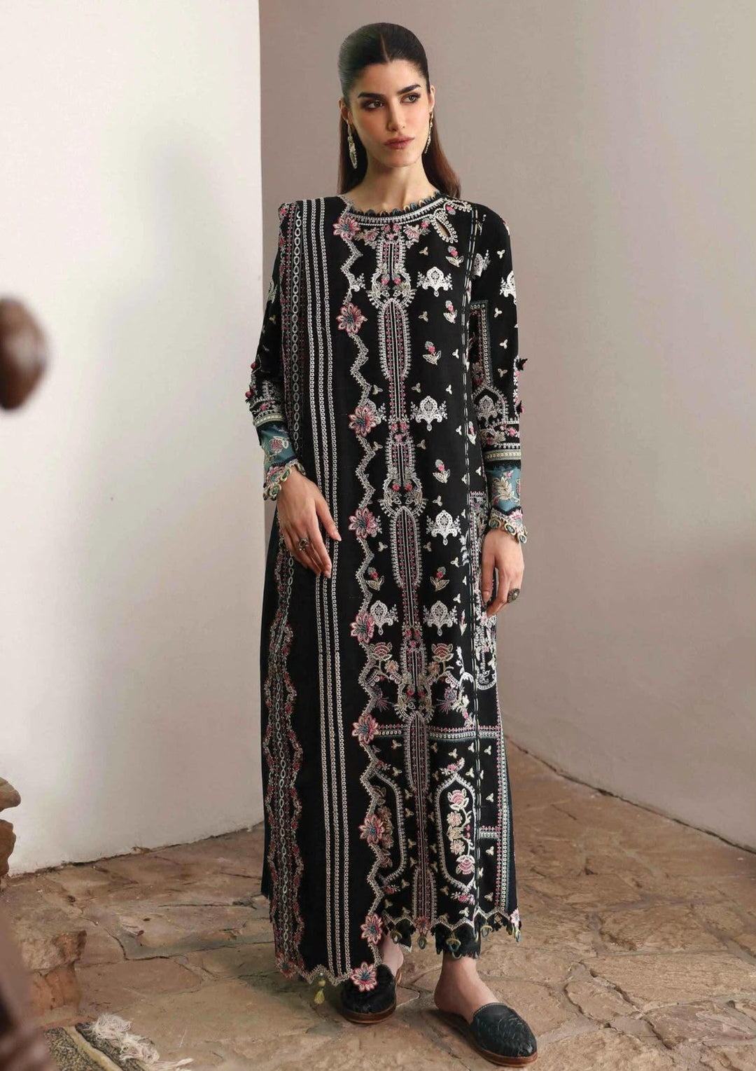 Qalamkar- Winter Collection - Qlinekari - Linen'24- RIA