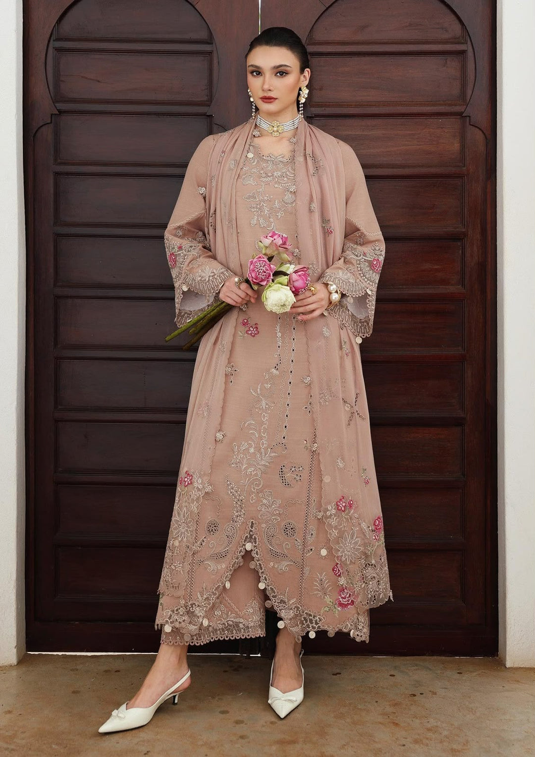 Qalamkar- Winter Collection - Qlinekari - Linen'25 - DUSK