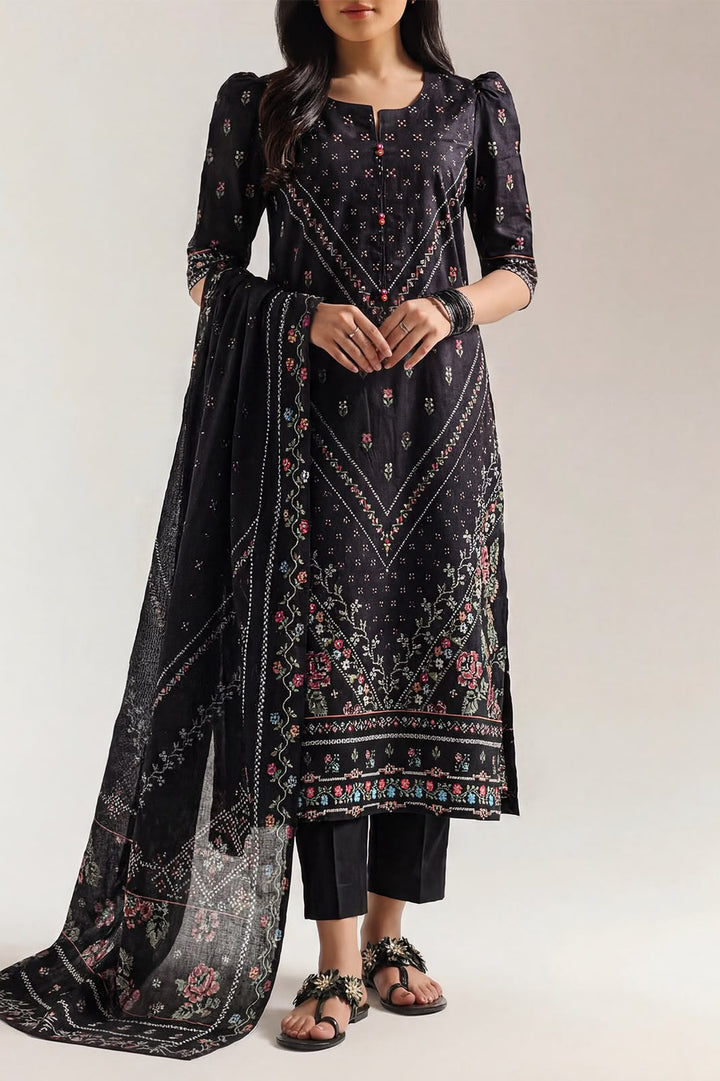 SAYA- Unstitched Printed Lawn 3 Piece
