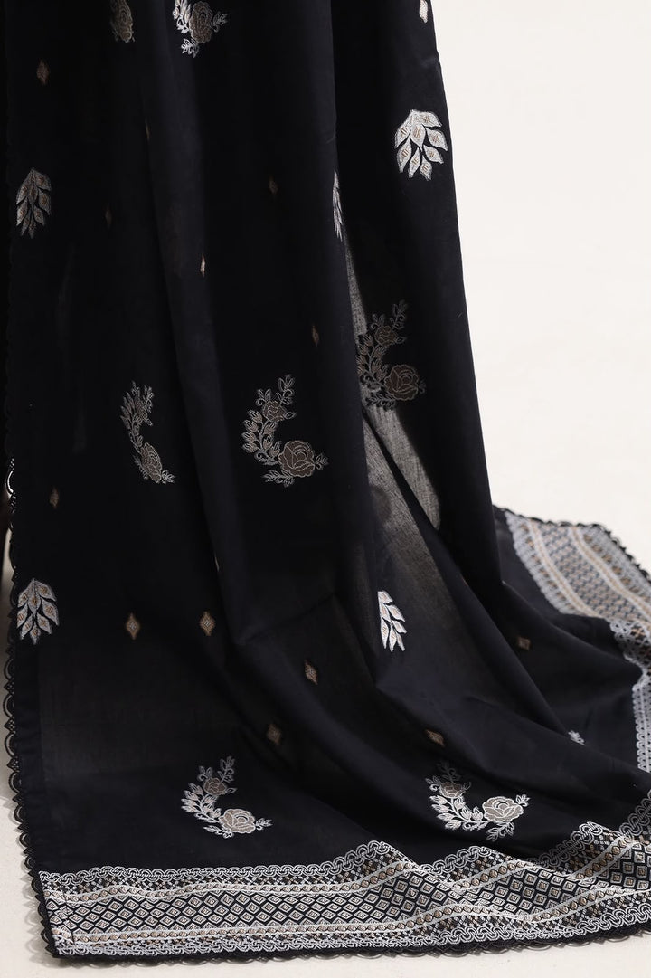 SAYA- Unstitched Printed Embroidered Jacquard 3 Piece
