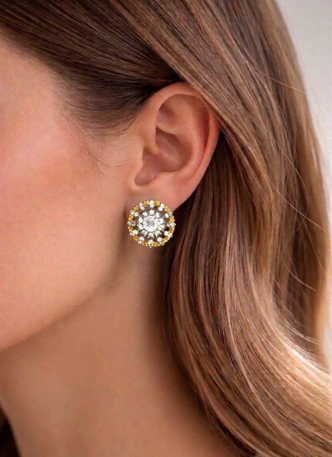 Celestial Spark Stud Earrings