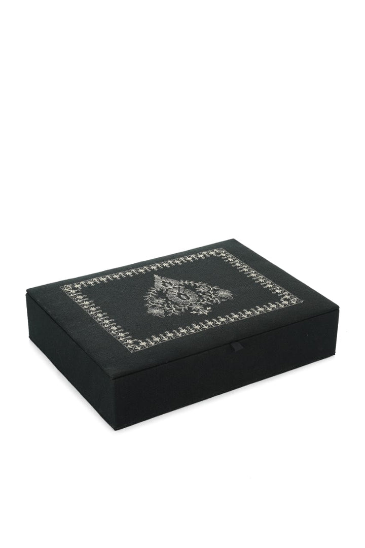 Embroidered Velvet Prayer Essentials Set – Prayer Mat, Quran Box, Quran Cover & Tasbeeh Box