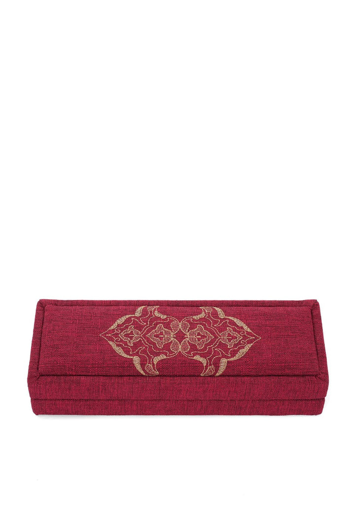 Embroidered Velvet Prayer Essentials Set – Prayer Mat, Quran Box, Quran Cover & Tasbeeh Box