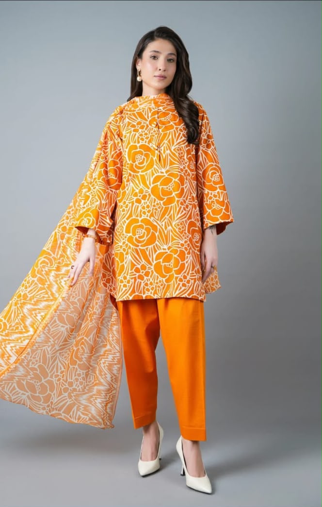Bareeze- Khaddar Printed Embroidered- 3 Piece