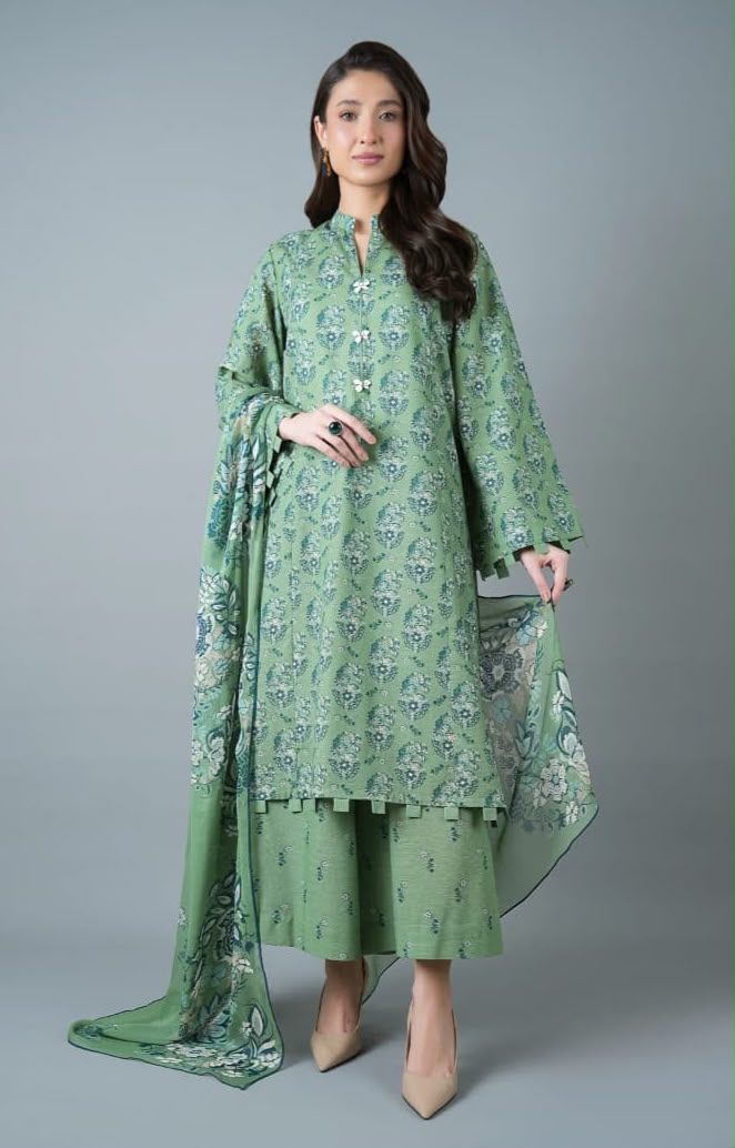 Bareeze- Khaddar Printed Embroidered- 3 Piece