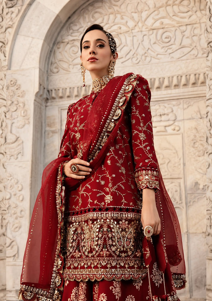 Maria B- Sateen- Embroidered Cotton Satin Unstitched 3Pc Suit