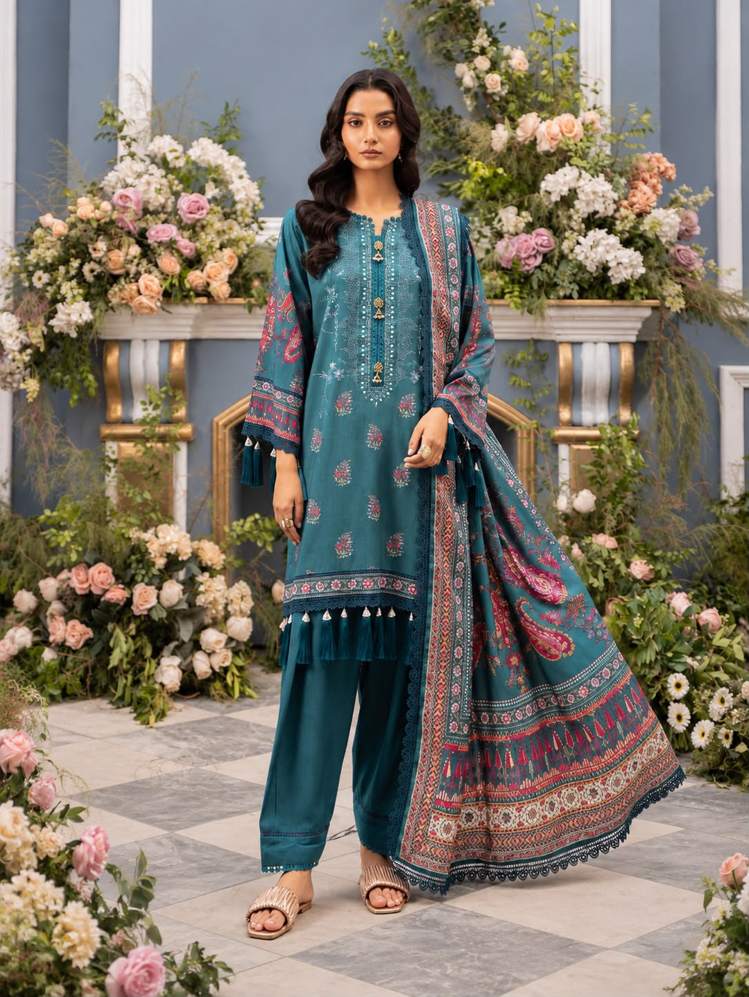 Mausummery Unstitched Khaddar Collection 3pc | ARIANA