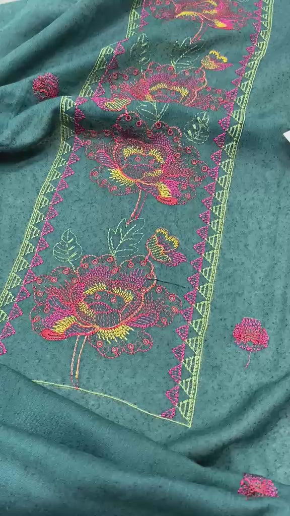 Bareeze- Karandi With Embroidered Shawl- 3 Piece