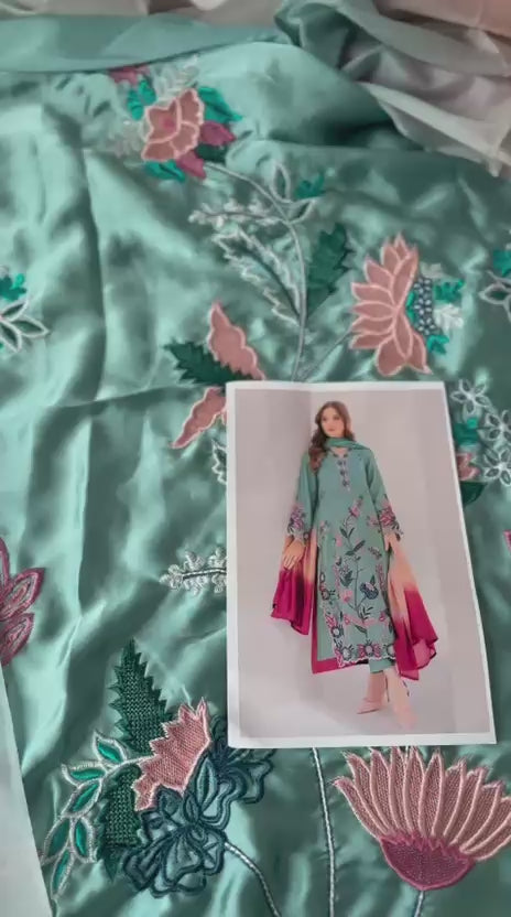 ETHNC- Embroidered Suit 3 Piece