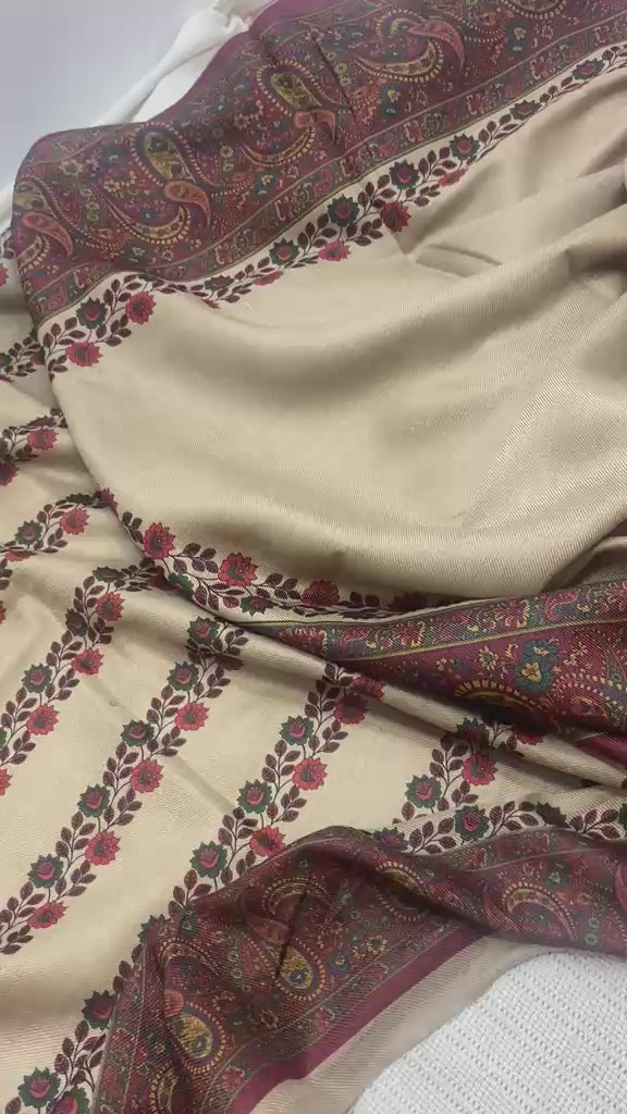 Indian Pashmina Printed- 3 Piece- Unstitched Collection'26