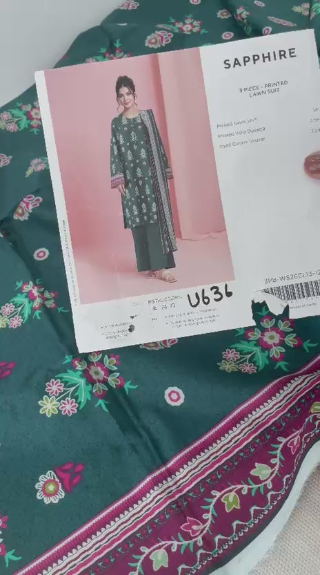 Sapphire- 3 Piece - Printed Lawn Suit