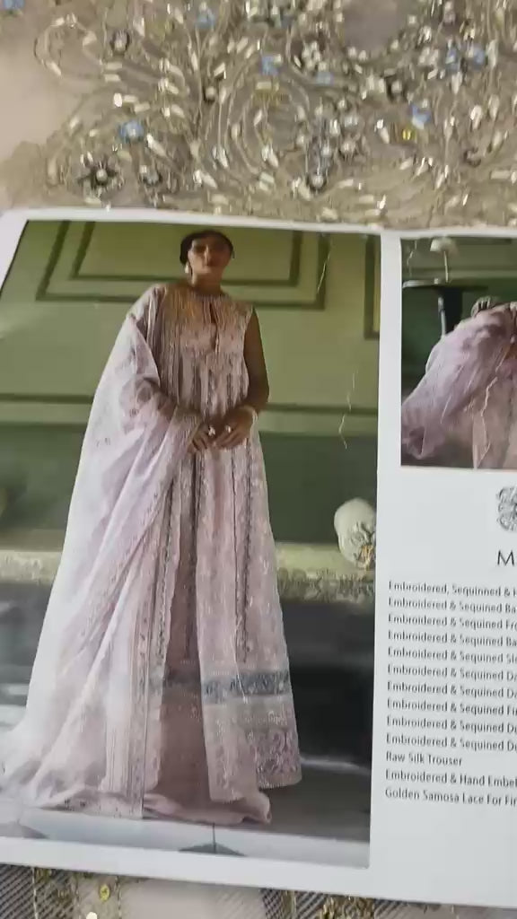 Qala by Mushq Unstitched Luxury Kamdani 3 Piece Suit