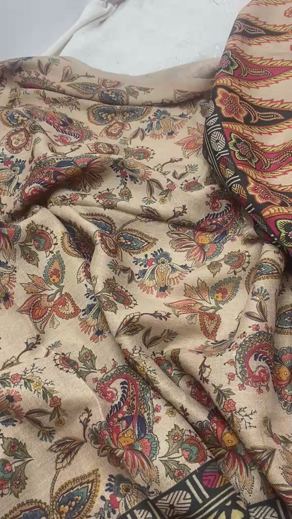 Indian Pashmina Printed- 3 Piece- Unstitched Collection'26