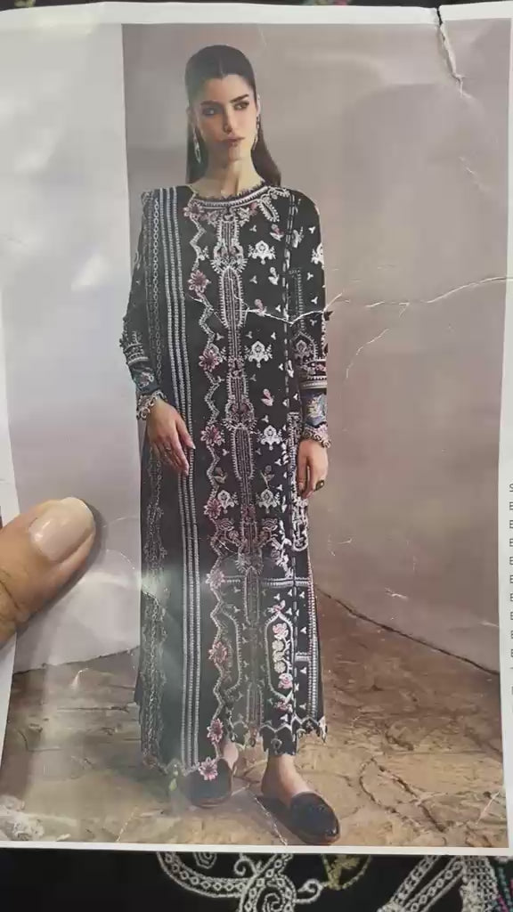 Qalamkar Qlinekari Embroidered Linen Unstitched 3Pc Suit