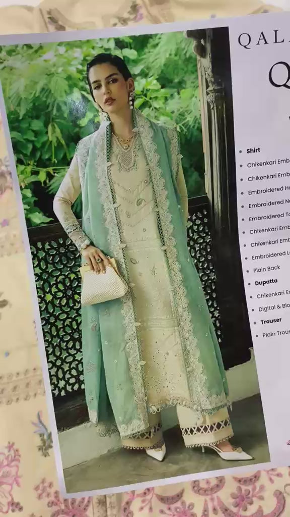 Qalamkar Qline Embroidered Linen Collection 2025 || WHISPER