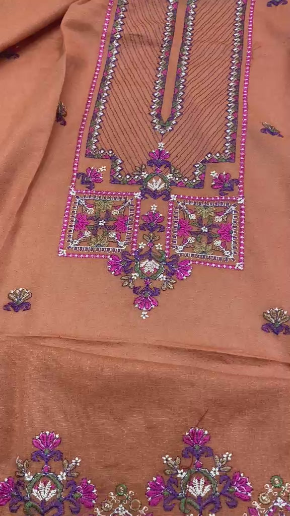 Bareeze- Karandi With Embroidered Shawl- 3 Piece
