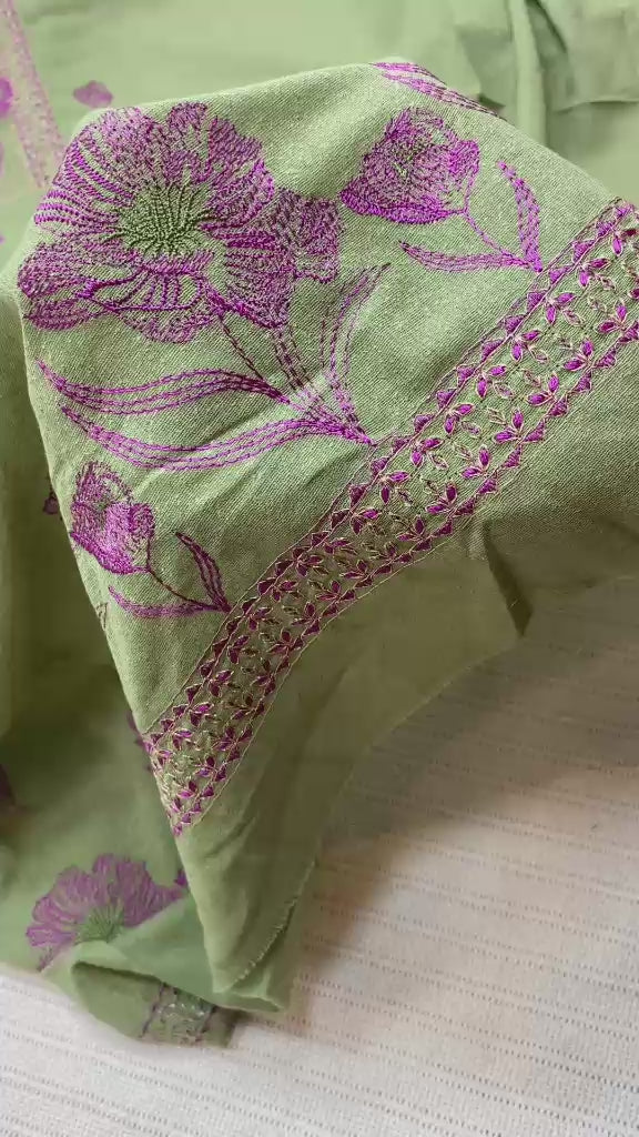 Bareeze Karandi 3pcs with Embroidered Shawl