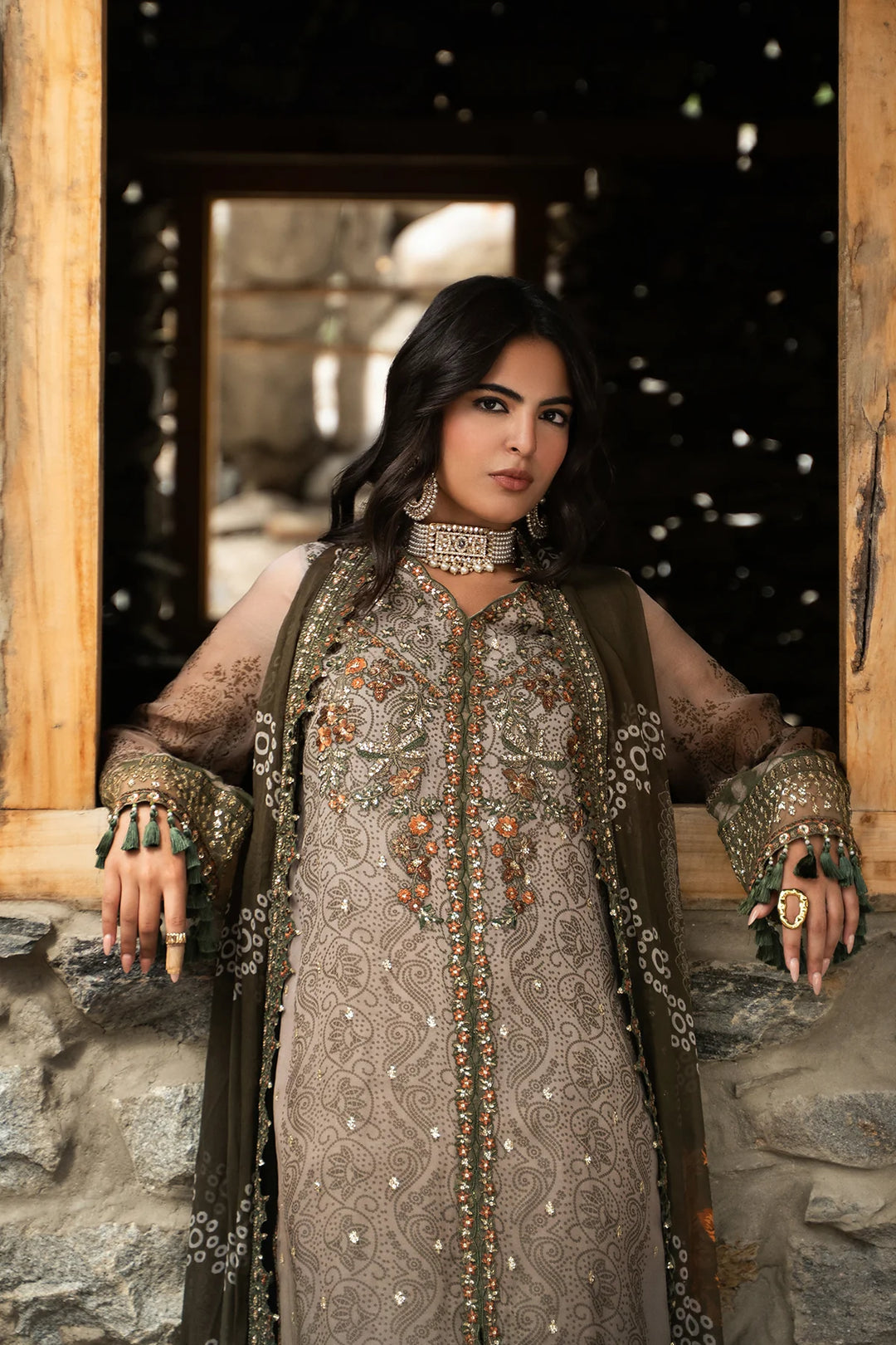 Charizma- 3-PC Unstitched Embroidered Chiffon Collection VSLW6-13