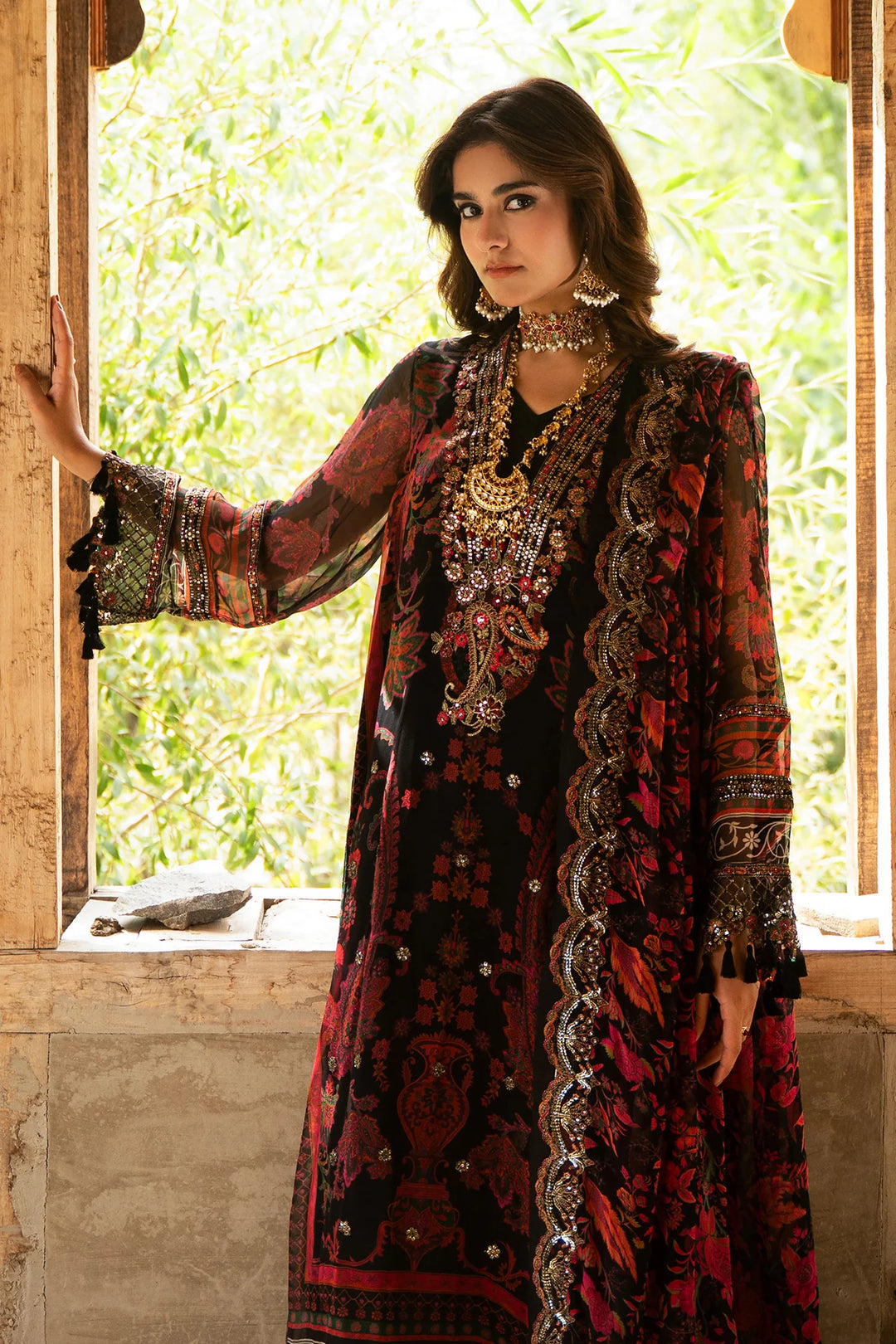 Charizma- 3-PC Unstitched Embroidered Chiffon Collection VSLW6-16