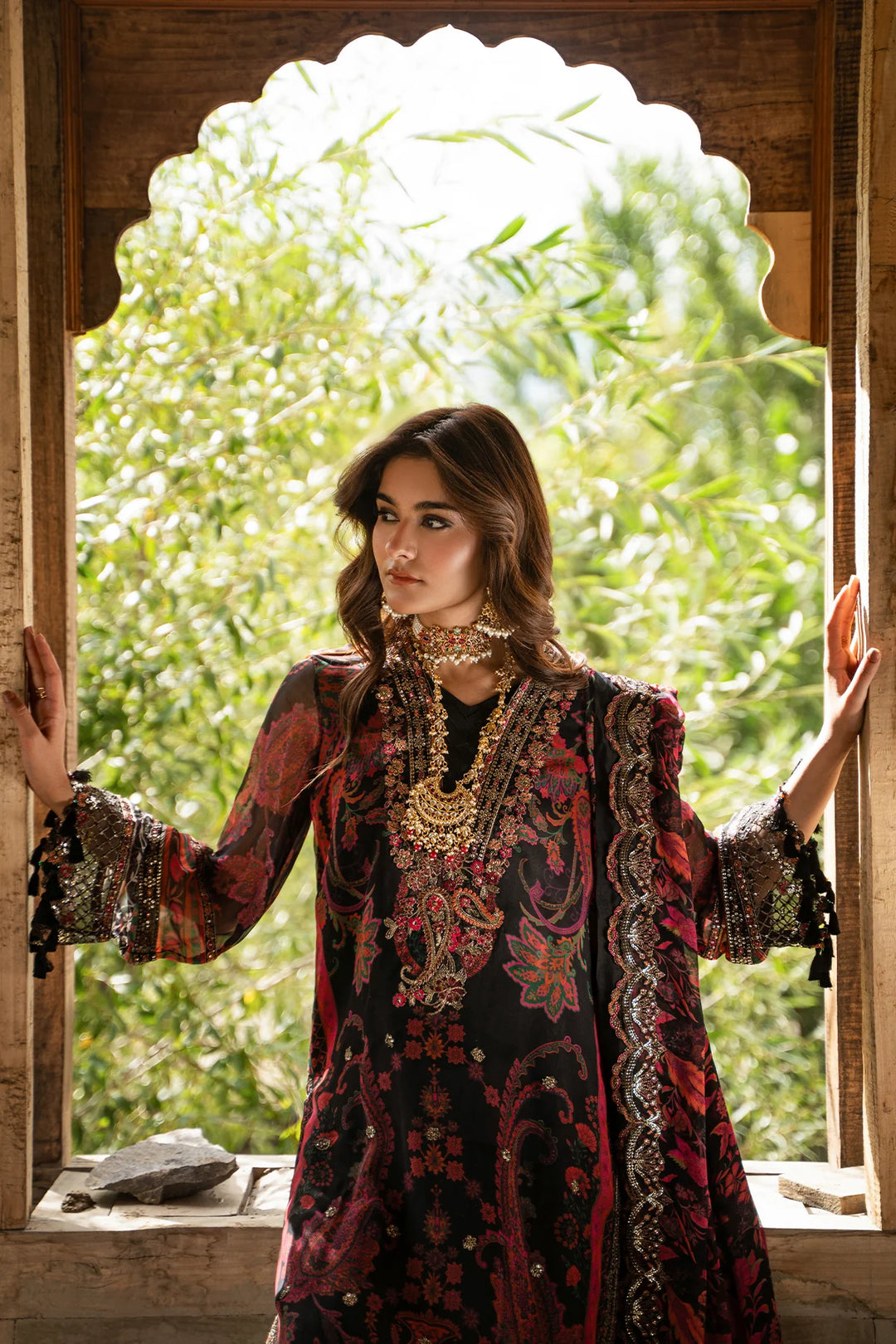 Charizma- 3-PC Unstitched Embroidered Chiffon Collection VSLW6-16