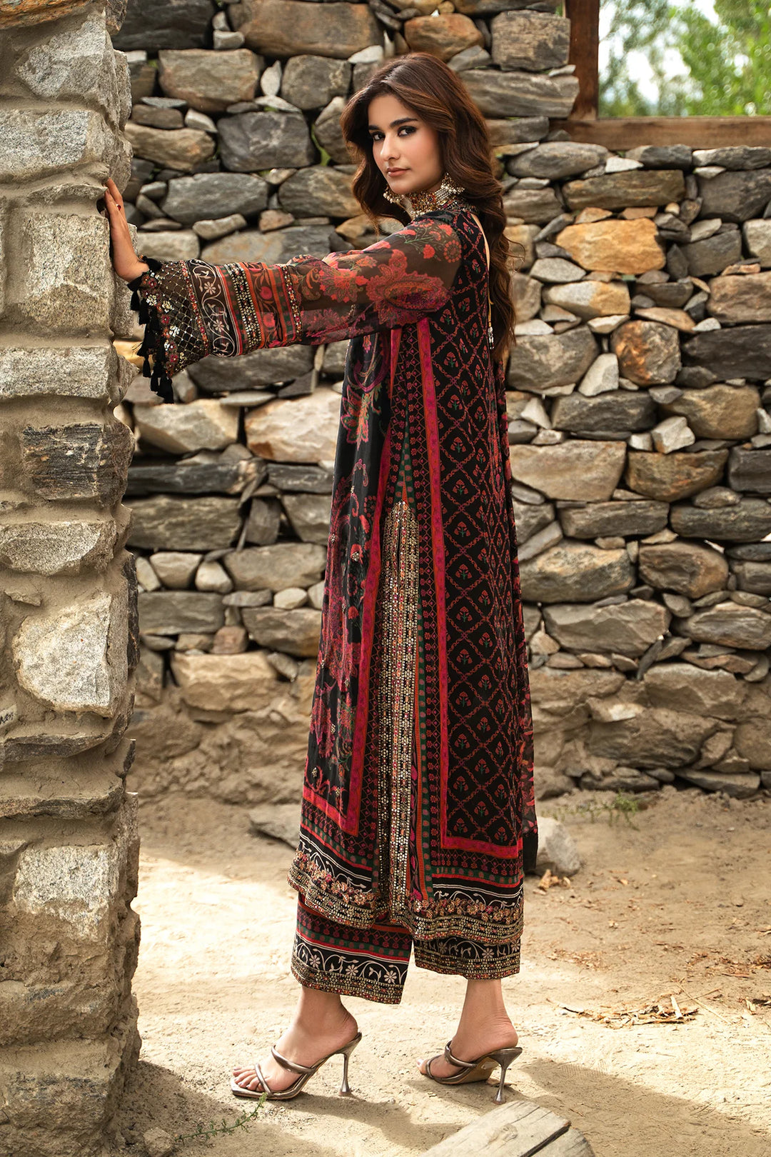 Charizma- 3-PC Unstitched Embroidered Chiffon Collection VSLW6-16