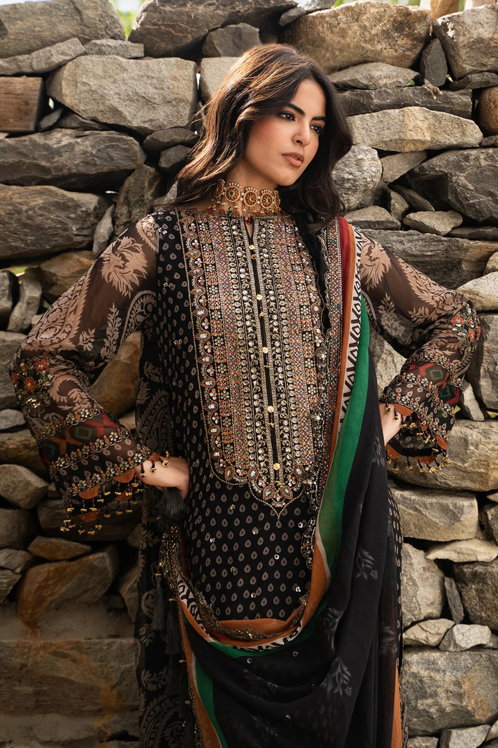 Charizma- 3-PC Unstitched Embroidered Chiffon Collection VSLW6-15