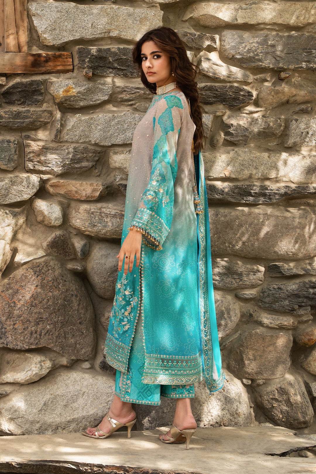 Charizma- 3-PC Unstitched Embroidered Chiffon Collection VSLW6-17